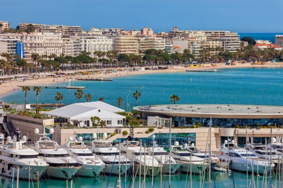 Luxury Yacht Marina in Cannes, South of France, this is a where most South of France yacht charters begin.