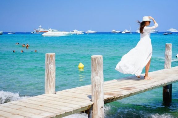Pampelonne Beach and Club 55, French Riviera yacht charter highlight