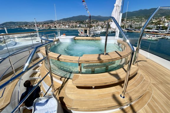 CORAL OCEAN superyacht pool, South of France charter